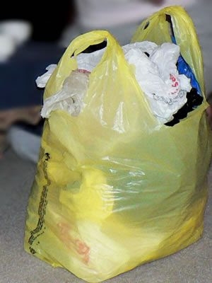 Food pantry no longer using plastic bags